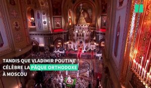 Poutine a célébré la Pâques orthodoxe à Moscou sans accorder de trêve à l'Ukraine