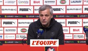 Genesio : « Le comportement des entrants est une belle satisfaction » - Foot - L1 - Rennes