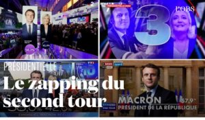 Comment les chaînes télé ont annoncé la victoire de Macron au second tour