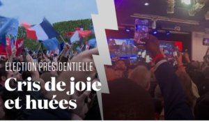 Dans les QG de Macron et Le Pen, deux ambiances très différentes à l'annonce des résultats