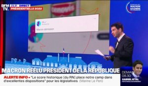 Les réactions à la réélection d'Emmanuel Macron sur les réseaux sociaux