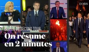 Macron réélu : on résume la soirée électorale en deux minutes