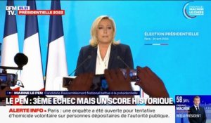 Présidentielle 2022: pourquoi Marine Le Pen parle d'une "éclatante victoire" malgré sa défaite