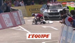 La chute de Thiébaud sur le prologue - Cyclisme - Tour de Romandie