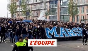 Les supporters de l'OM mettent l'ambiance à Rotterdam - Foot - C4 - OM