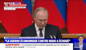 Vladimir Poutine: "Les plans d'étouffement économiques contre la Russie a échoué"