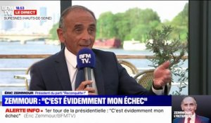 "La déception est immense": Éric Zemmour commente son score à la présidentielle