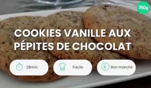 Cookies vanille aux pépites de chocolat