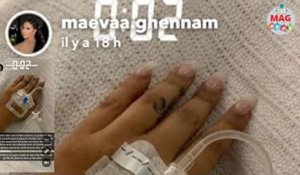 Maeva Ghennam (Les Marseillais) défigurée et hospitalisée, la photo choc : "Je suis à vomir"