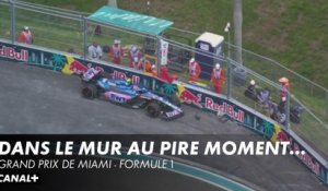 Le crash d'Esteban Ocon en FP3 ! - Grand Prix de Miami - F1