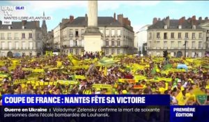 Les images des milliers de supporters à Nantes pour accueillir les vainqueurs de la Coupe de France