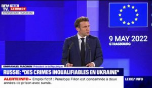 Emmanuel Macron devant le Parlement européen: "Rester ouvert sans être dépendant est une condition de la poursuite du projet européen et de nos démocraties"