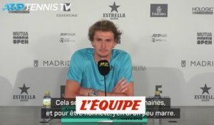Zverev : « Le boulot de l'ATP a été une honte absolue » - Tennis - Masters - Madrid