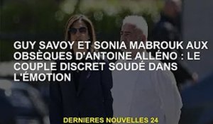 Guy Savoy et Sonia Mabrouk aux obsèques d'Antoine Alléno : Le couple discret est émotionnellement un