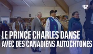 Le prince Charles danse avec des Canadiens autochtones