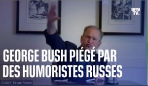 George bush piégé par des humoristes russes