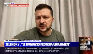 "Le Donbass restera ukrainien" déclare Volodymyr Zelensky