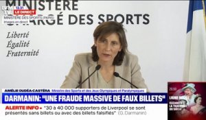 Amélie Oudéa-Castéra, ministre des Sports: "2700 personnes qui avaient acheté un billet n'ont pas pu assister au match"