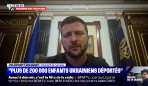 Volodymyr Zelensky estime que "200.000 enfants ukrainiens" ont été déportés en Russie