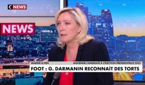 Marine Le Pen : «Un ministre ne peut pas mentir comme l'a fait Gérald Darmanin»
