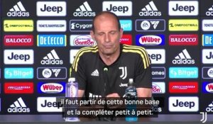 Juventus - Allegri : "Partir de cette bonne base et la compléter petit à petit"