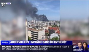 Seine-Saint-Denis: un incendie en cours dans un entrepôt d'Aubervilliers, les pompiers sur place