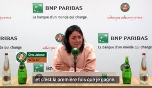 Roland-Garros - Jabeur : "Aujourd'hui, j'ai gagné contre Philippe Chatrier"