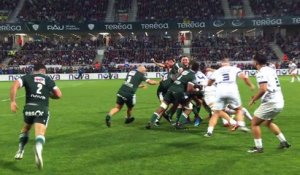 TOP 14 - Essai de Dan IKPEFAN (SP) - Section Paloise - Montpellier Hérault Rugby - Saison 2022-2023