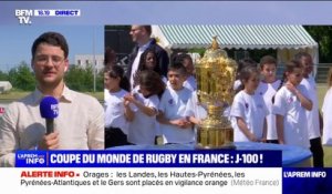 Coupe du monde de rugby: le trophée exposé à Gennevilliers à 100 jours du tournoi