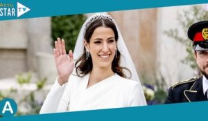 Rania de Jordanie : Sa sublime belle-fille Rajwa renversante dans une deuxième robe de mariée magist