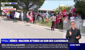 Emmanuel Macron attendu à Nîmes au son des casseroles