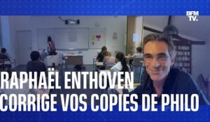 Bac 2022: Raphaël Enthoven corrige vos copies de philo sur BFMTV