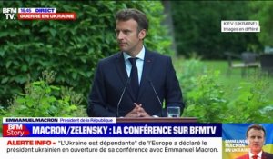 Emmanuel Macron: "L'Ukraine peut compter sur nous"
