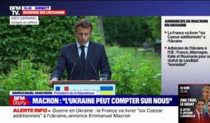 Emmanuel Macron annonce la livraison de "six Caesar additionnels" à l'Ukraine dans les prochaines semaines
