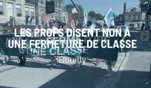 Les profs disent non à une fermeture de classe