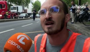 Boulogne : des militants écologistes se collent au bitume pour bloquer la circulation