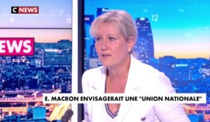 «Emmanuel Macron appelle tout le monde au secours (…), il change de ligne politique tous les jours», affirme Nadine Morano, députée européenne LR