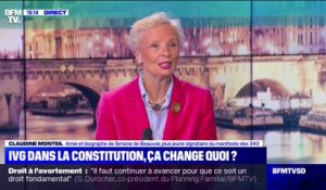 Constitutionnalisation du droit à l'IVG: "Vous dépassez mes rêves!", affrime la militante féministe Claudine Monteil