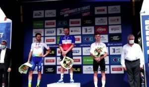 Championnats de France 2022 - Route - Florian Sénéchal, le nouveau champion de France sur route, Anthony Turgis 2e, Axel Zingle 3e !