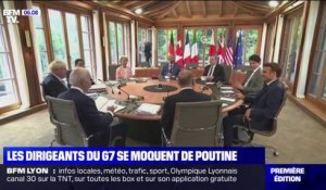 "On garde les vestes?": les dirigeants du G7 ironisent sur l'image virile de Poutine, absent du sommet