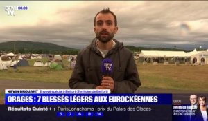 7 blessés légers après des violents orages sur le site des Eurockéennes de Belfort
