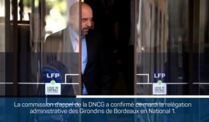 Bordeaux - La rétrogradation en National 1 confirmée