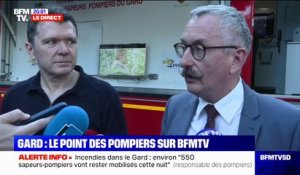 Incendie dans le Gard: "La situation est toujours très tendue", affirment les pompiers