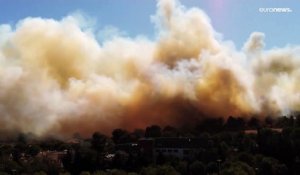 Des feux de forêt détruisent des centaines d'hectares dans le sud de la France