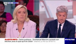 Marine Le Pen: "Les députés du rassemblement National ne sont pas tombés du ciel, ils ont été élus par des millions de Français"