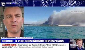 Incendies en Gironde: "Les pompiers ont été très éprouvés ces dernières heures", alerte le commandant Matthieu Jomain