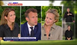 Emmanuel Macron: " On veut stopper la guerre sans faire la guerre"