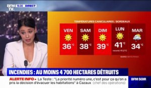 Incendies en Gironde: un vent défavorable, et des températures qui vont encore augmenter
