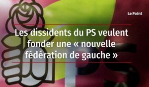 Les dissidents du PS  veulent fonder une « nouvelle fédération de gauche »