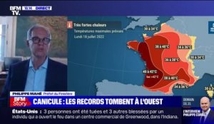 Canicule: "Nous avons pris toutes les dispositions depuis hier soir", assure le préfet du Finistère Philippe Mahé